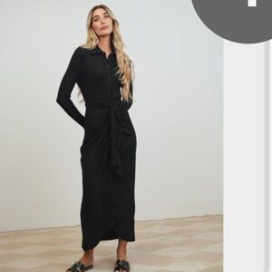 NWT ribbed tie waist UDEL ny dress